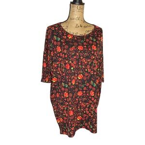 Lularoe Irma Tunic Womens Size L Multicolor Loose Stretch (1302)‎